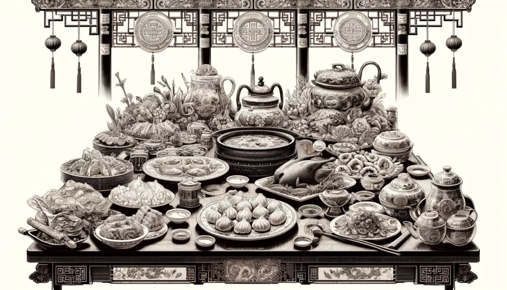 A Traditional Chinese Food Table